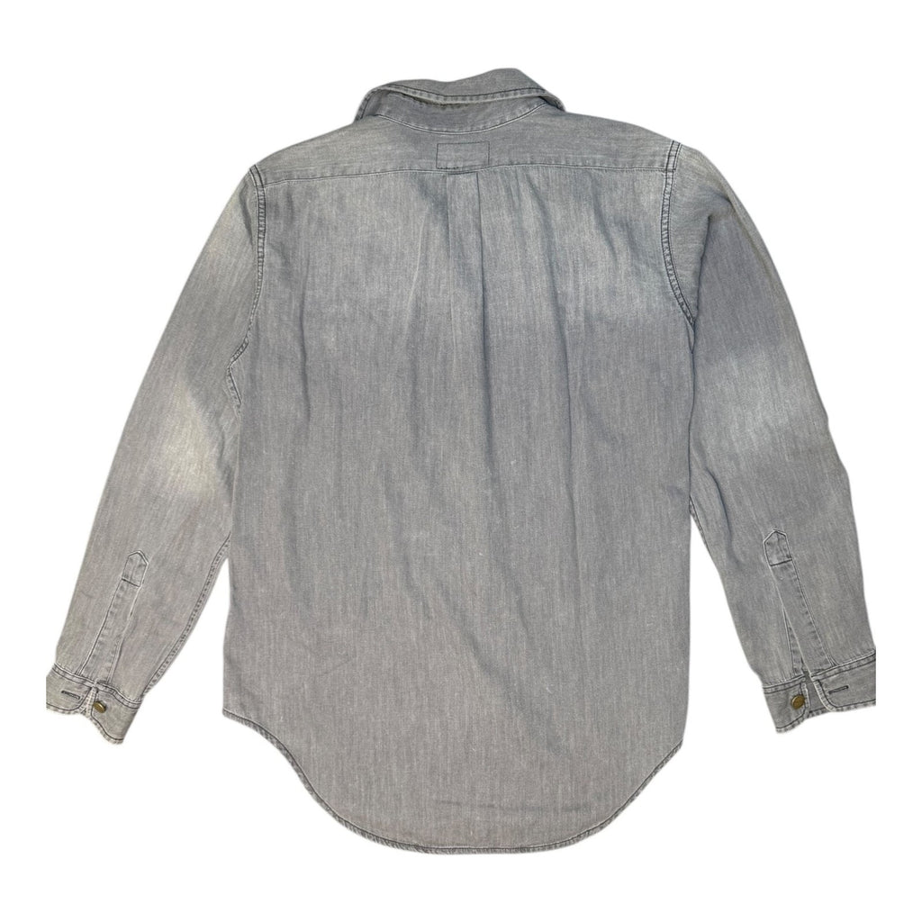 Current/Elliott The Prep School Gray Denim Button Up Shirt