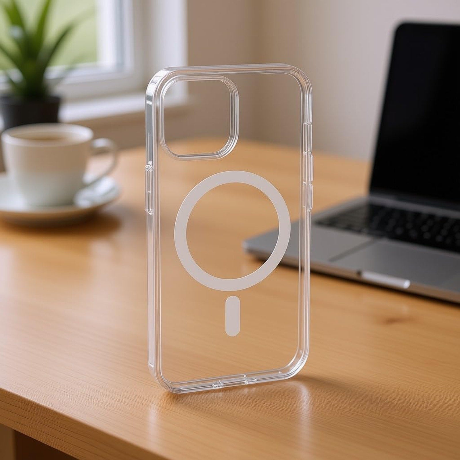 Clear Magnetic iPhone Case  Cover for iPhone 11-16 Pro Max, Wireless Charging Compatible