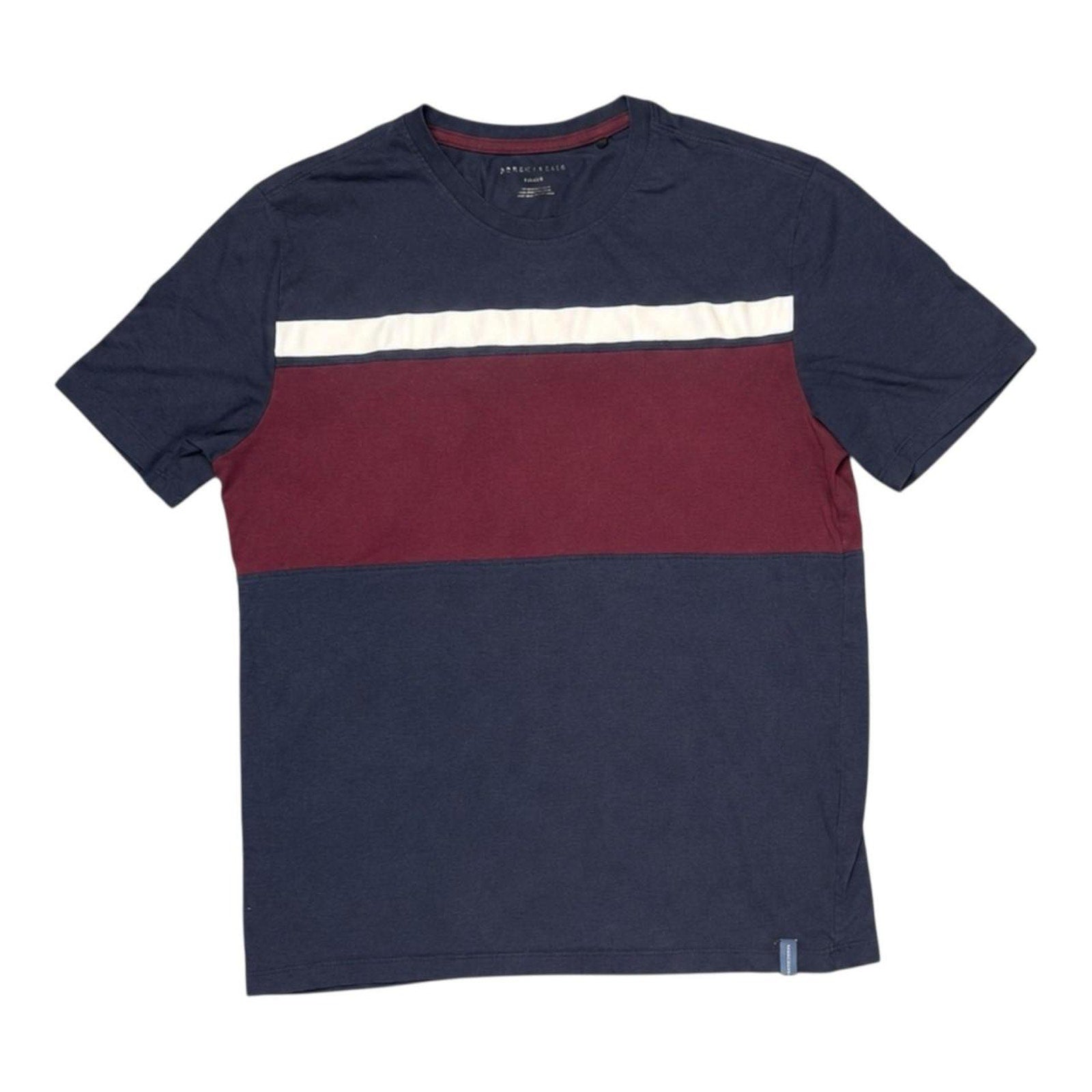 Perry ellis colorblock crew neck