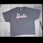 Barbie Logo Graphic T-Shirt Gray Pink XXXL Isaac Morris Mattel