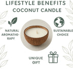 Coconut Reserve — Toasted Coconut + Vanilla Cream Candle (Coconut Shell Vessel) — 5 oz