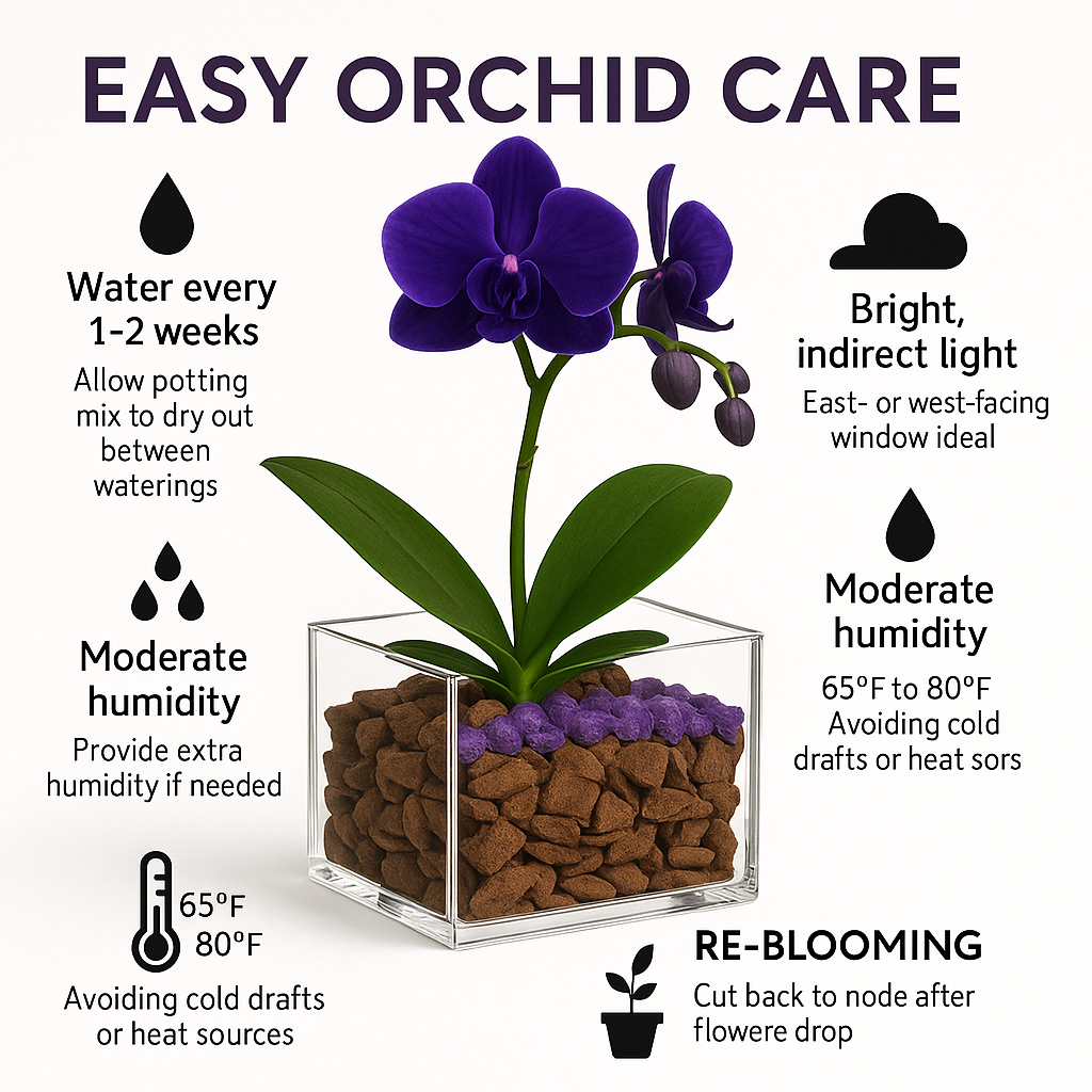 Mystic Vision - Third Eye Chakra Mini Orchid Garden