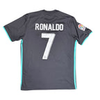 Cristiano Ronaldo Real Madrid 2017-18 Away Jersey with FIFA World Champions Patc