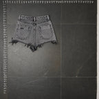 Fashion Nova Distressed Acid Wash Denim Shorts