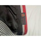Pallini Men's Gray Houndstooth Pleated Dress Pants Size 47R