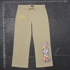 Ed Hardy Graphic Sweatpants Olive Green Size L