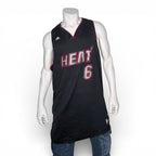 Adidas LeBron James #6 Miami Heat Limited Edition Blackout Plaid Basketball Jers