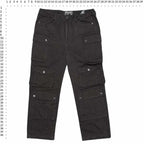 Homme + Femme Black Multi-Pocket Cargo Pants Size 36