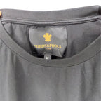 Lords & Fools Paris Black Cotton T-Shirt with Chevron Rank Patch