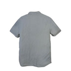 AllSaints Grey Cotton Slim Fit Button Down Shirt