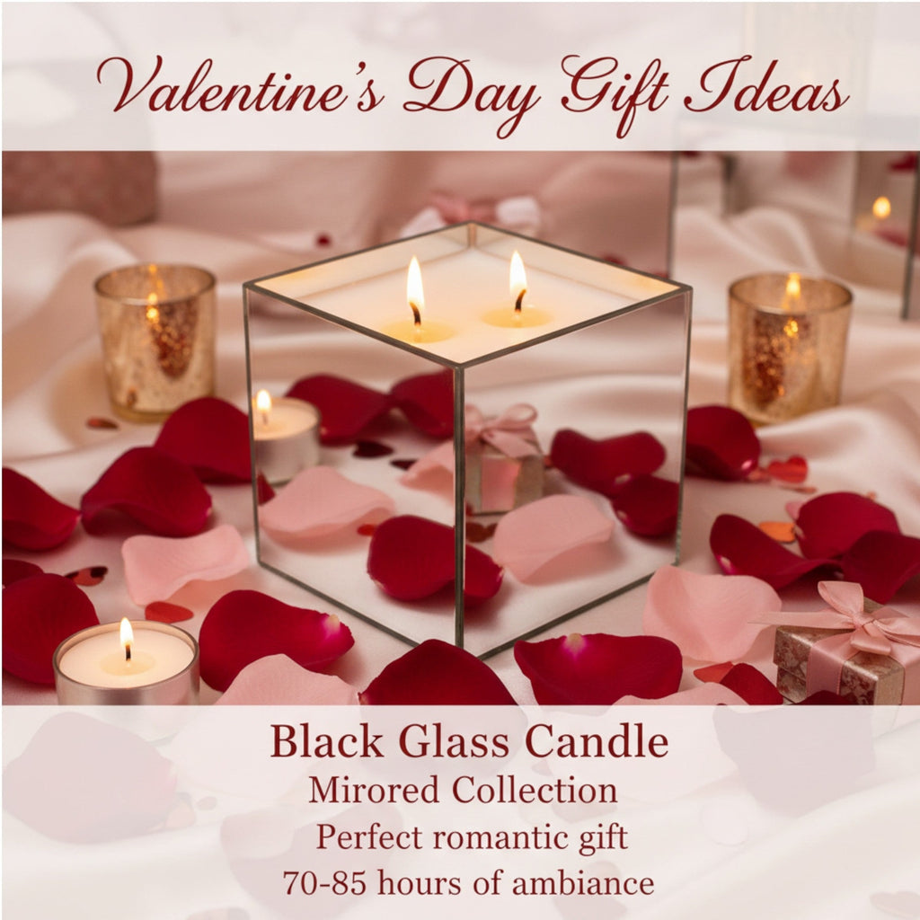 Black Glass — Luxury Mirrored Cube Candle