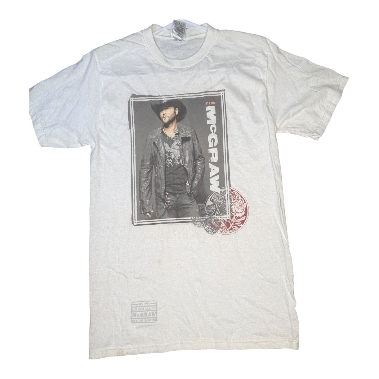 Vintage 2006 Tim McGraw Tour Graphic Concert T-Shirt White Size Small