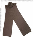 Dorina Vidoni Brown Angora Blend Knit Scarf