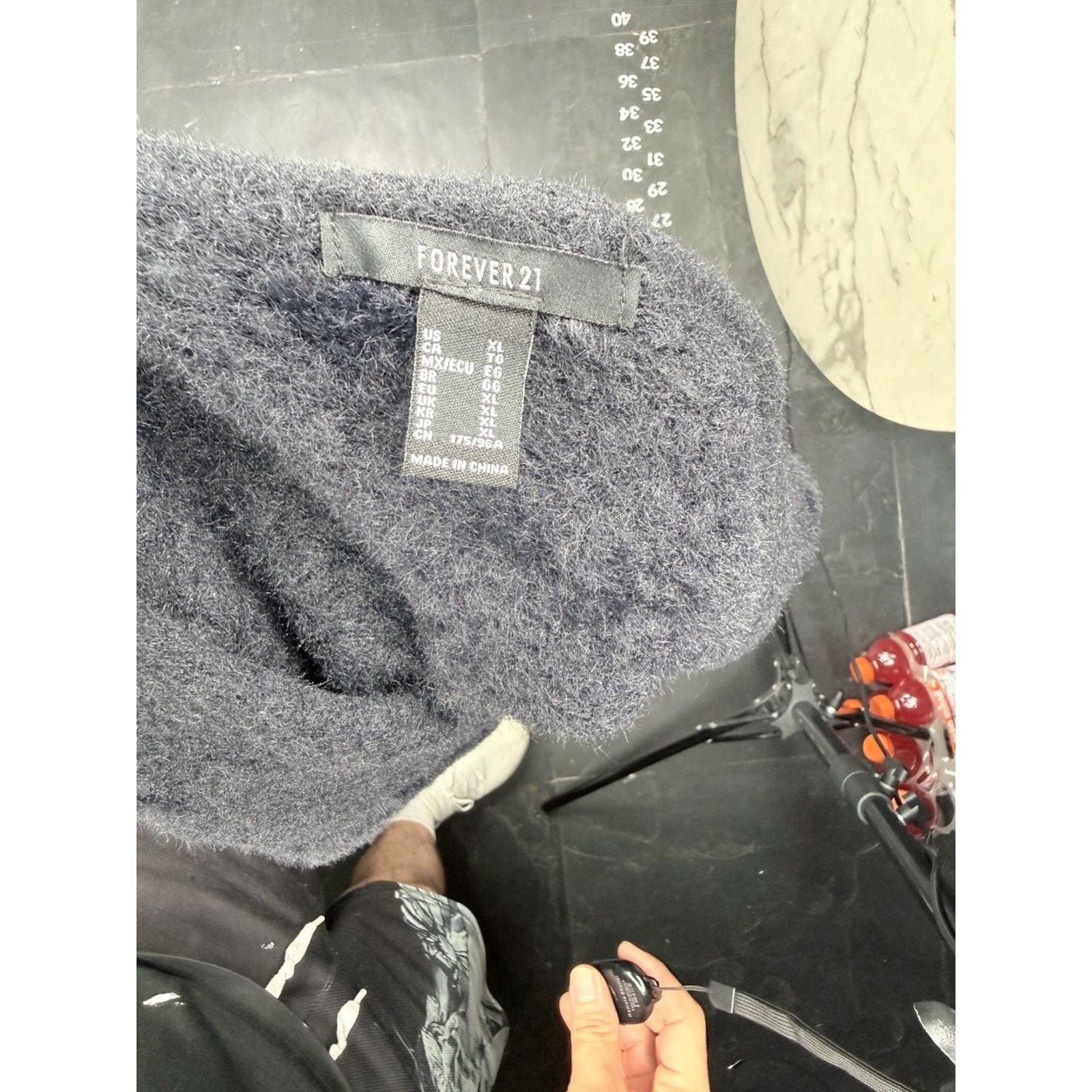Forever 21 Fuzzy Knit Cropped Open Front Cardigan in Charcoal Grey