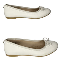 Cat & Jack Kids' Diana Slip-On Ballet Flats in White