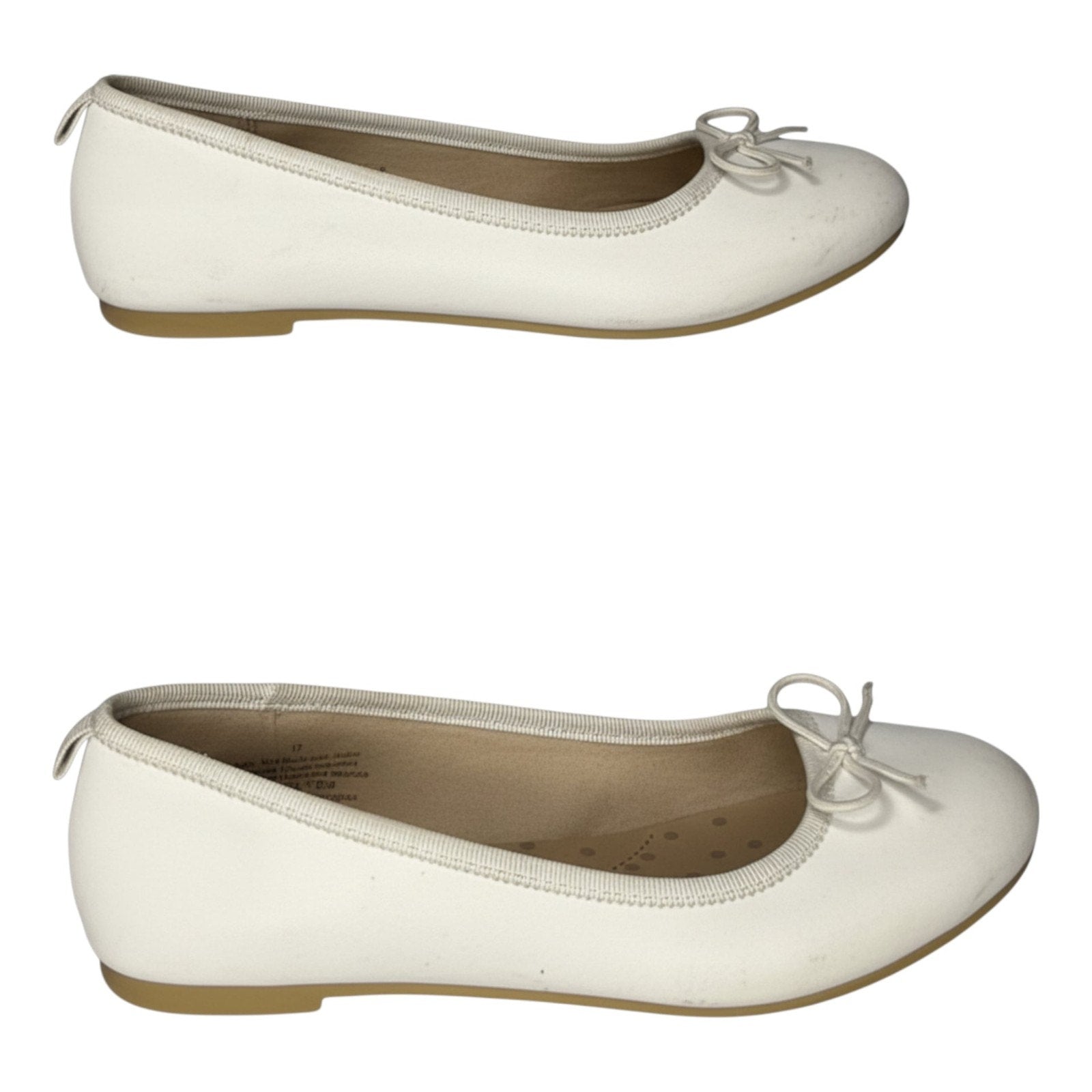 Cat & Jack Kids' Diana Slip-On Ballet Flats in White