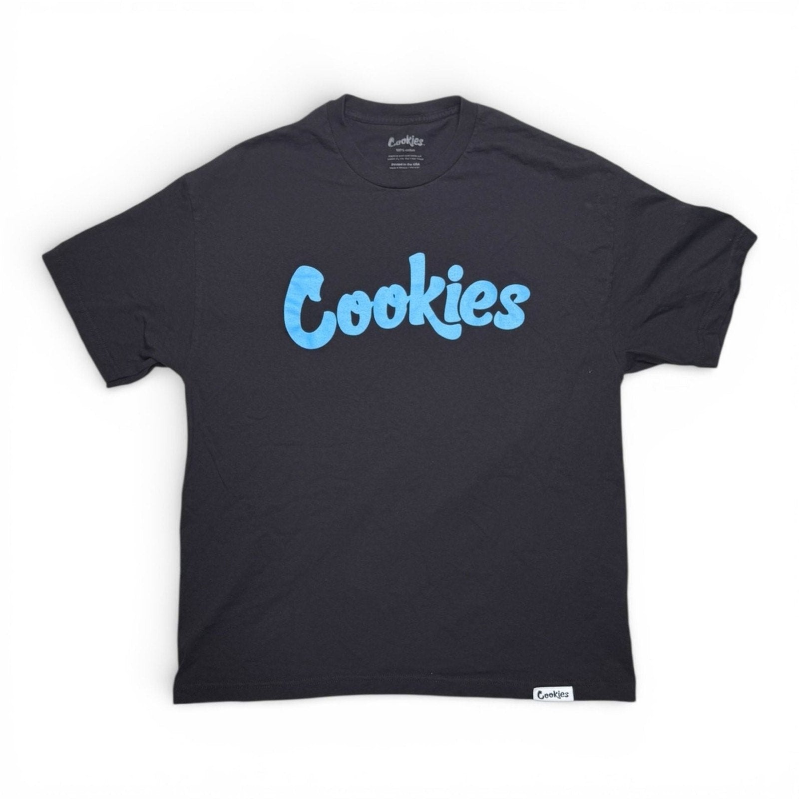 Cookies SF Original Logo Black and Blue T-Shirt