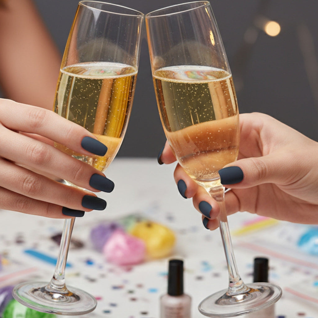 Instant Party Press-On Nails - Matte Solid Colors