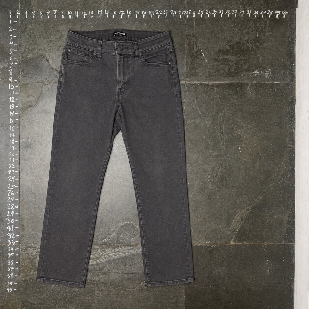 Express Straight Leg Jeans 28x28 Black