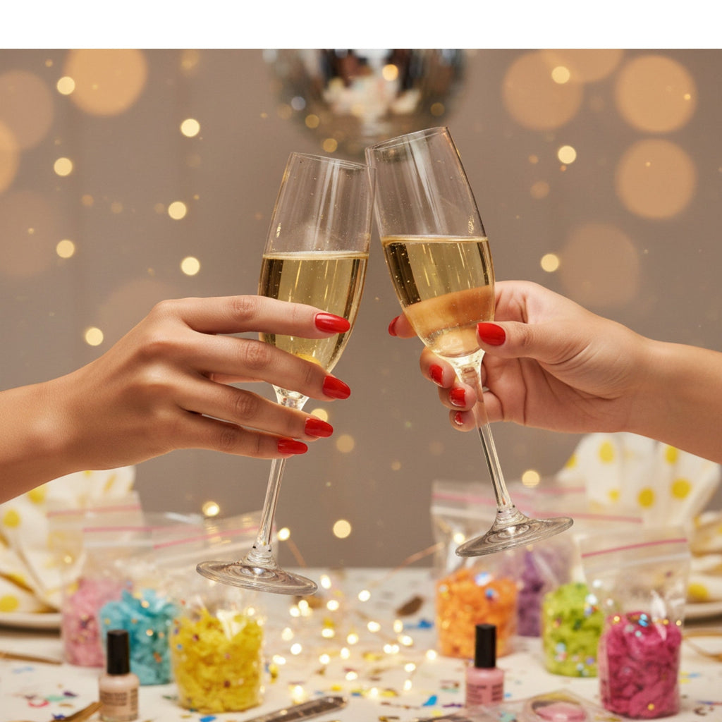 Instant Party Press-On Nails - Gloss Solid Colors