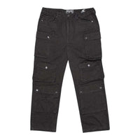 Homme + Femme Black Multi-Pocket Cargo Pants Size 36