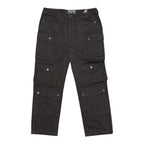 Homme + Femme Black Multi-Pocket Cargo Pants Size 36