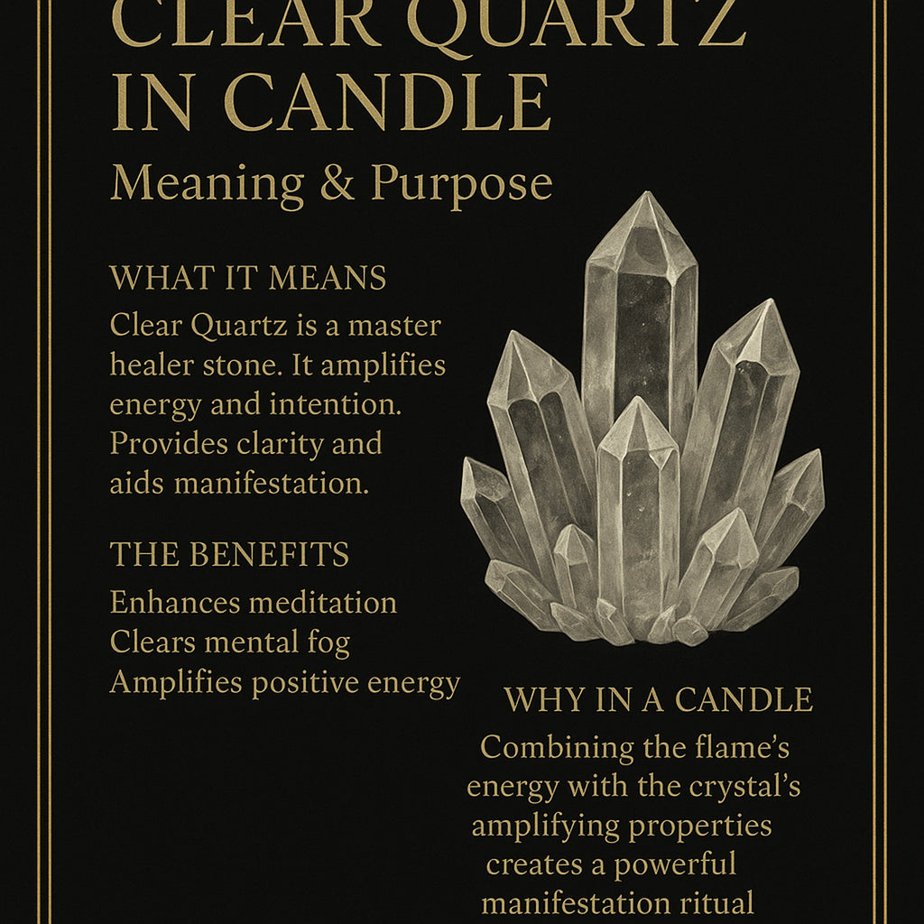 Soft Petals Luxury Soy Wax Crystal Candle  8 oz