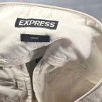 Express Editor Beige Flare Leg Dress Pants
