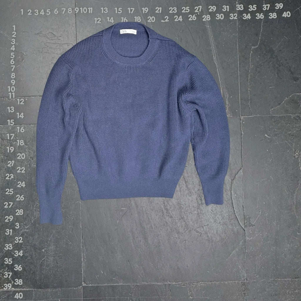 U.S. Polo Assn. Women's Cable Knit Crew Neck Sweater Navy Blue Large U.S. Polo Assn.