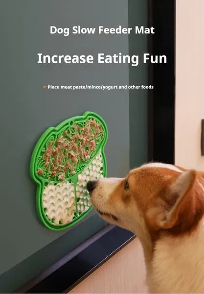 Lick Mat For Dogs And Cats Dog Slow Feeder Mat With Strong Suction - The Room Collective