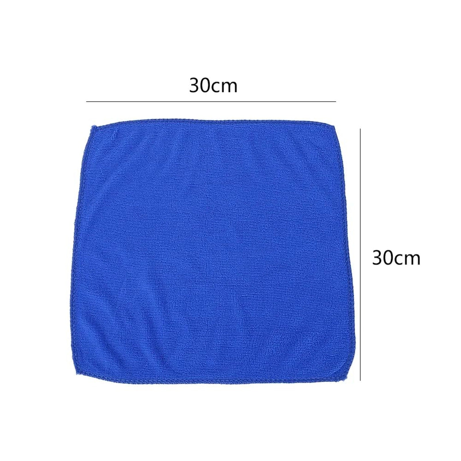 Microfiber Cleaning Cloths, 12 x 12 inches, Pack of 10, Royal Blue