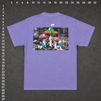 The Smurfs Purple Mushroom Graphic T-Shirt