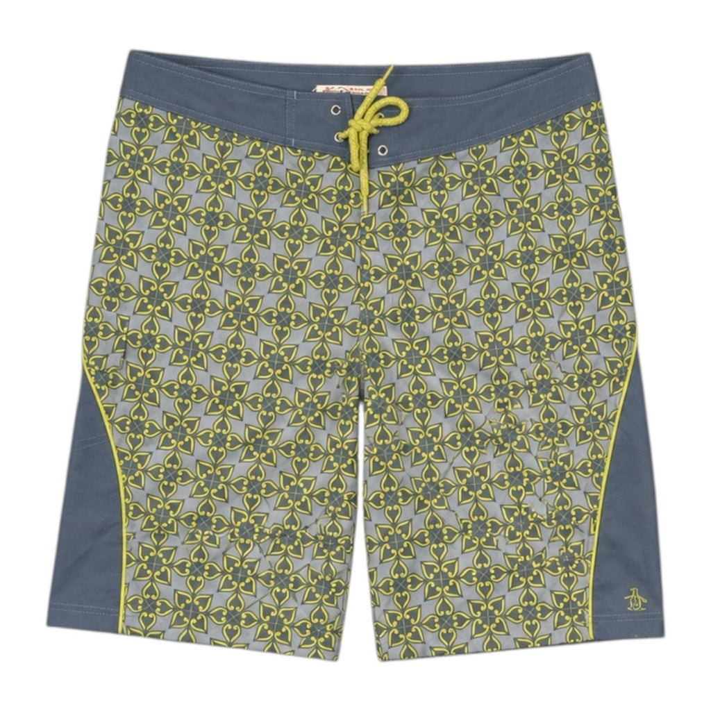 Original Penguin by Munsingwear Men's Size 34 Geometric Print Board Shorts