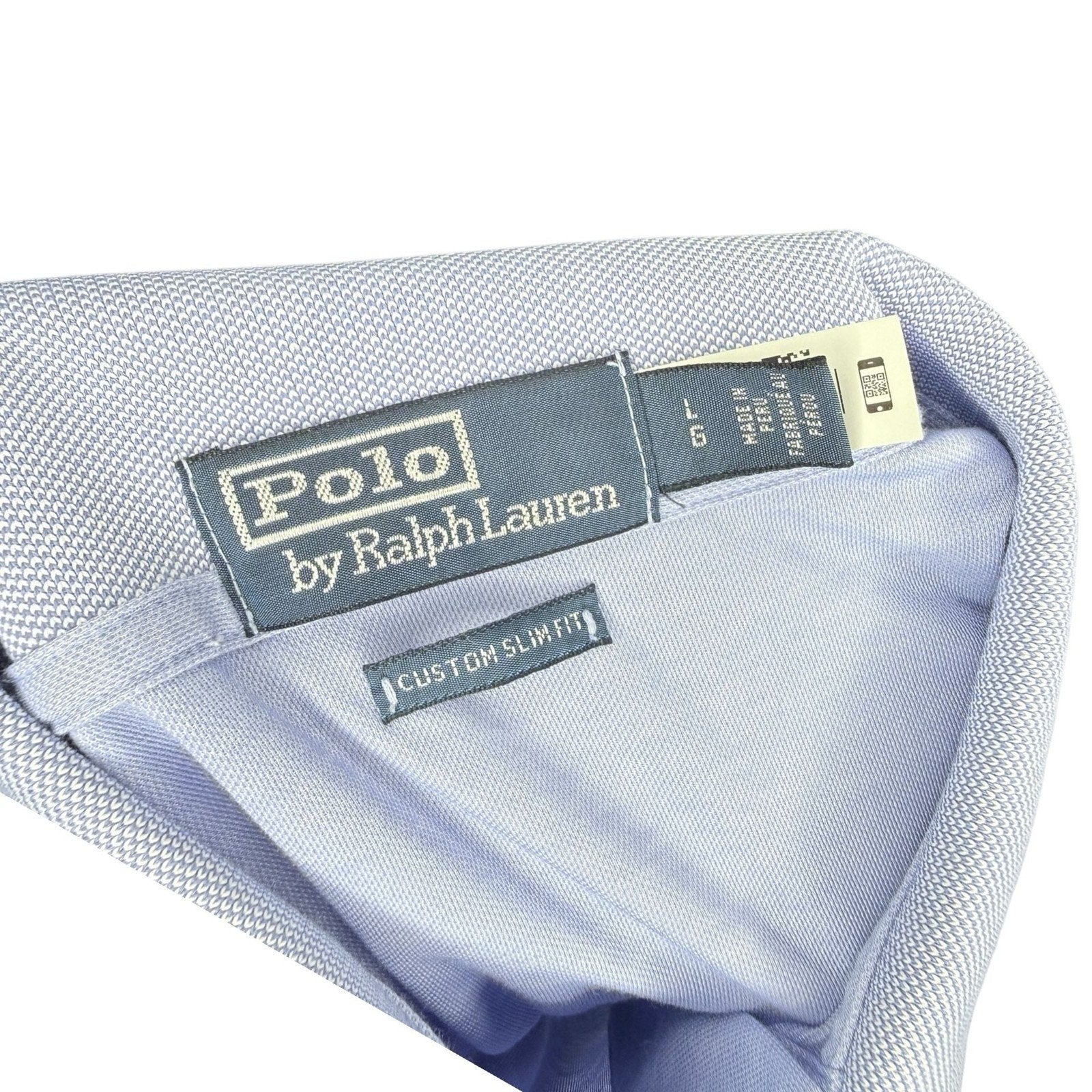 Polo Ralph Lauren Light Blue Custom Slim Fit Tipped Piqué Polo Shirt