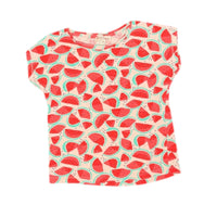 Du Pareil au Même Girls Watermelon Print Short Sleeve T-Shirt Size 5/110cm