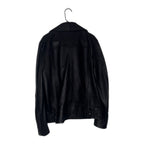 Acne Studios Nate Clean Leather Moto Biker Jacket Black