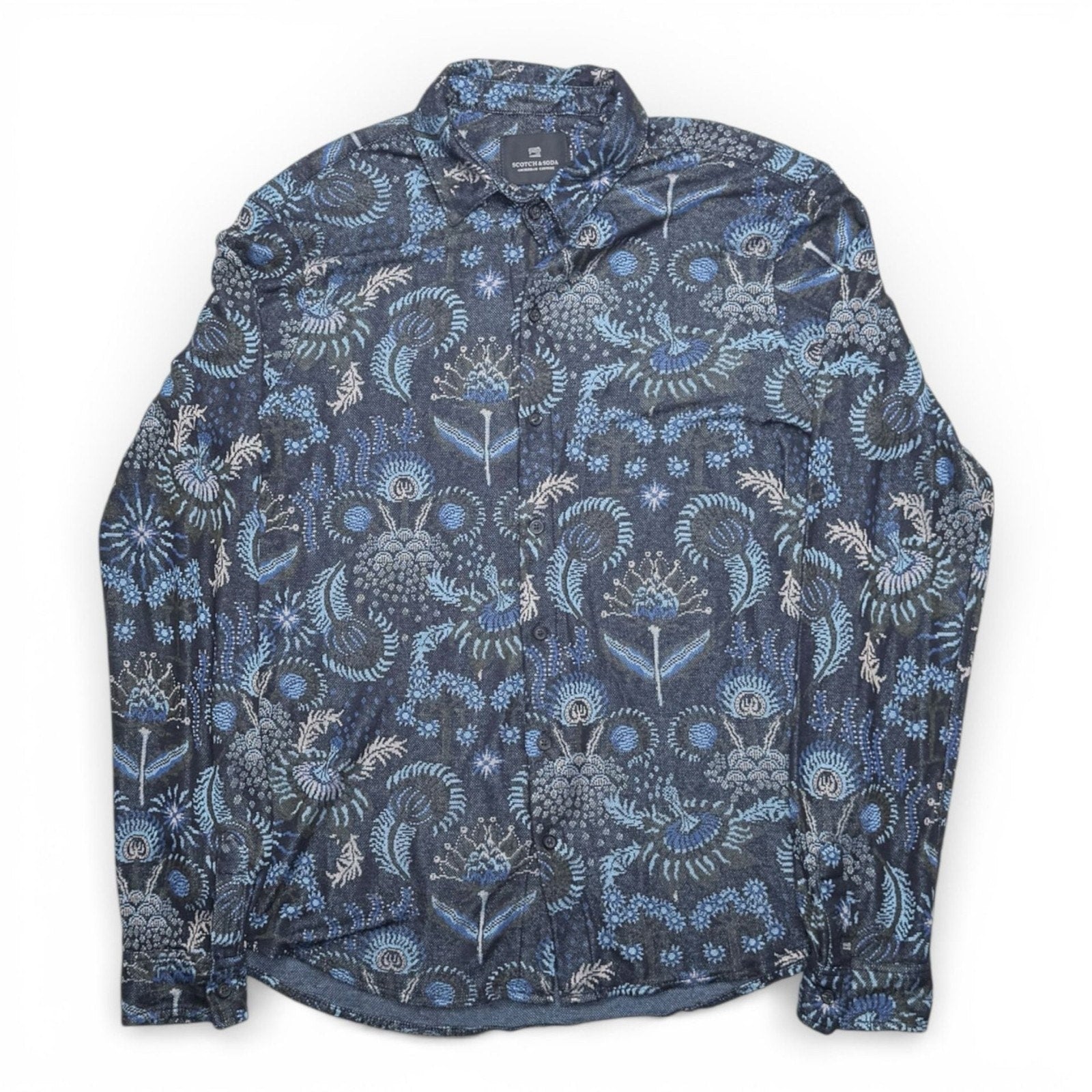 Scotch & Soda Amsterdam Jacquard Reg Fit Long Sleeve Shirt