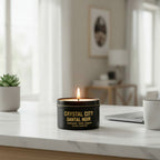 Sacred Grove Luxury Soy Wax Crystal Candle 8 oz