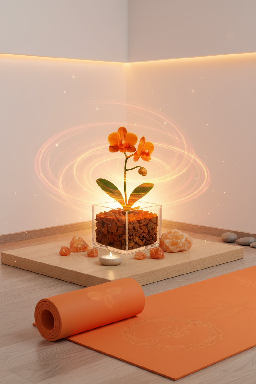 Creative Flow - Sacral Chakra Mini Orchid Garden