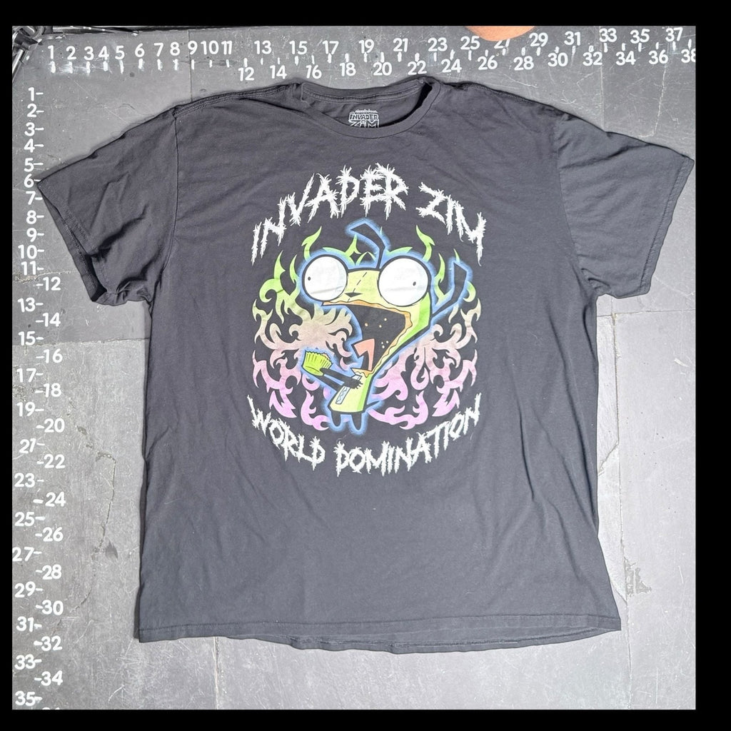 Invader Zim World Domination Gir Graphic T-Shirt 3XL