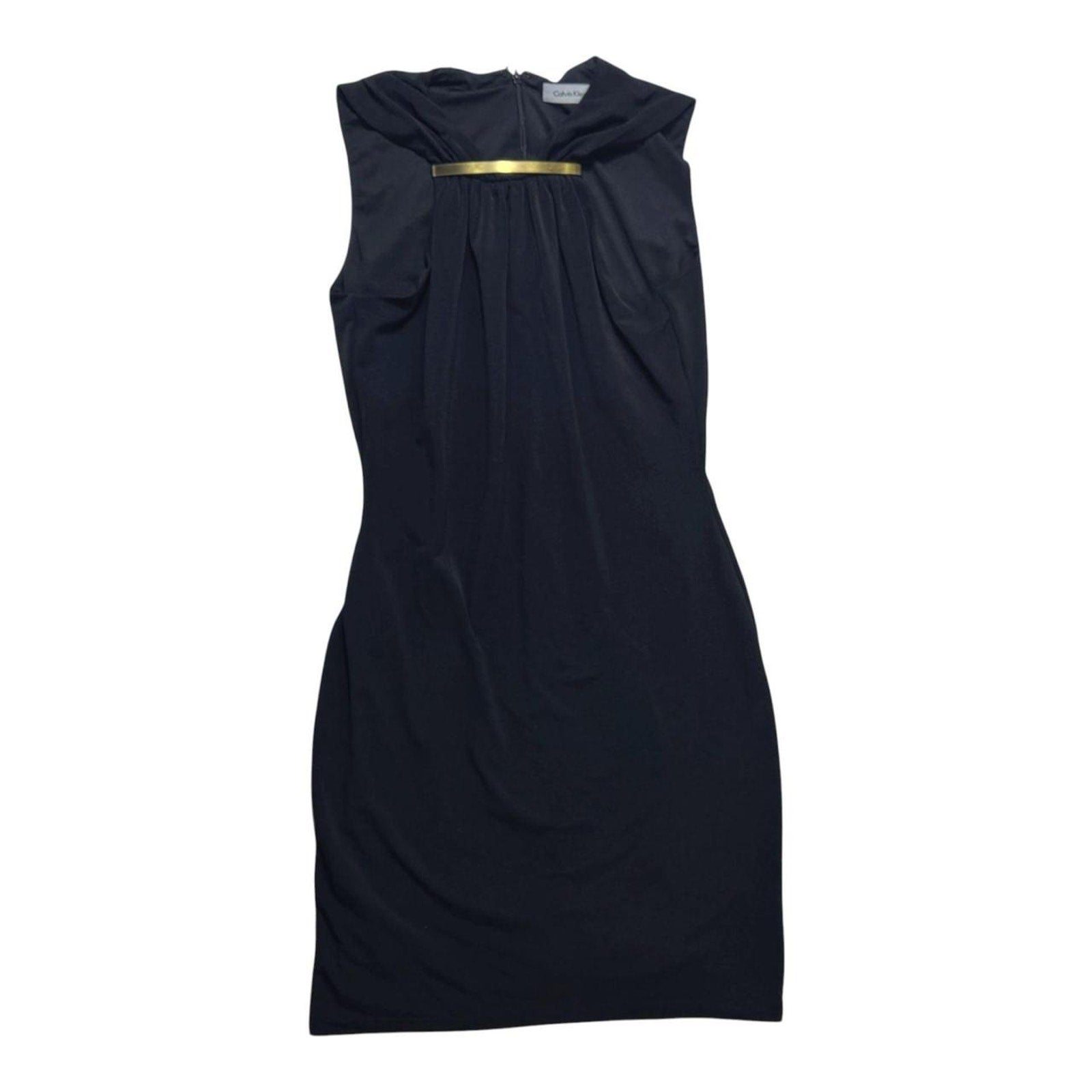 Calvin klein sleeveless black sheath