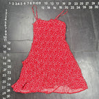 Polly Red Floral Print Tie Back Mini Dress Size AU 12 US 8