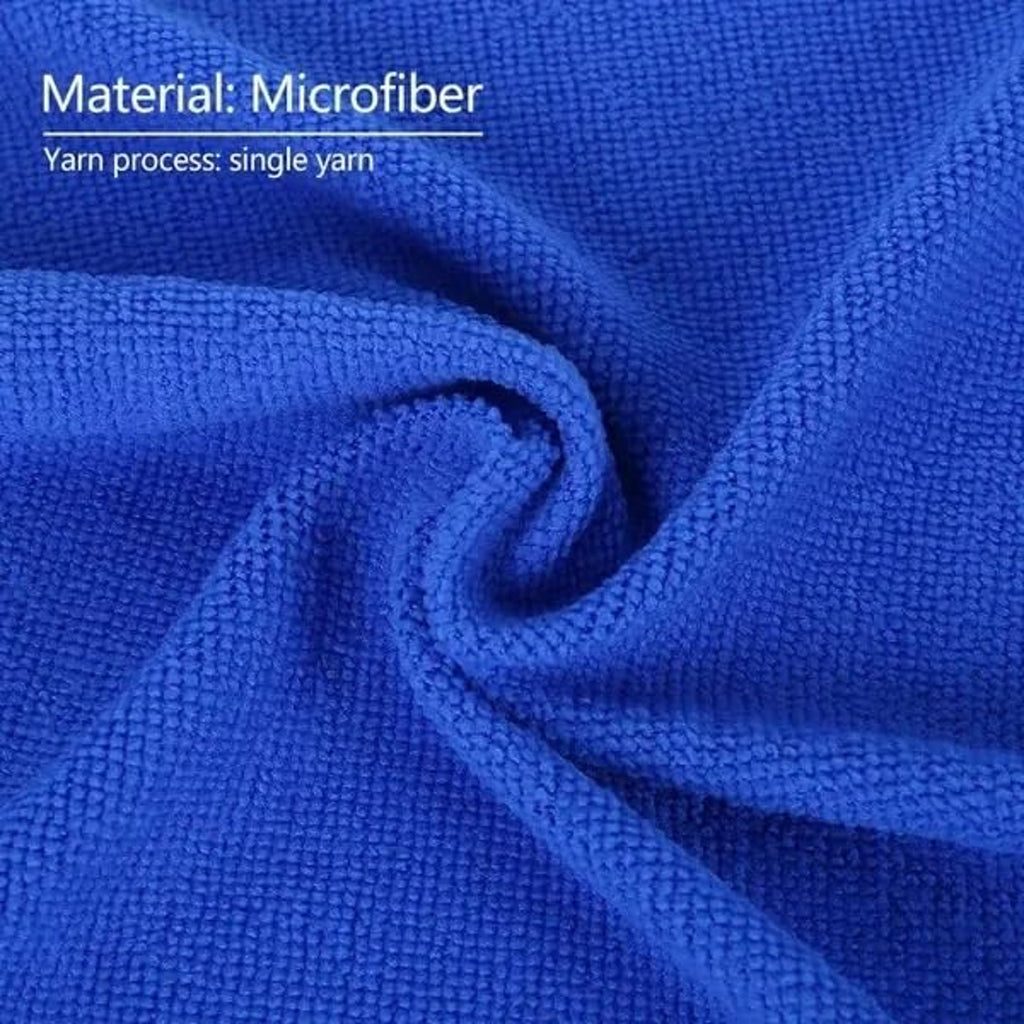 Microfiber Cleaning Cloths, 12 x 12 inches, Pack of 10, Royal Blue