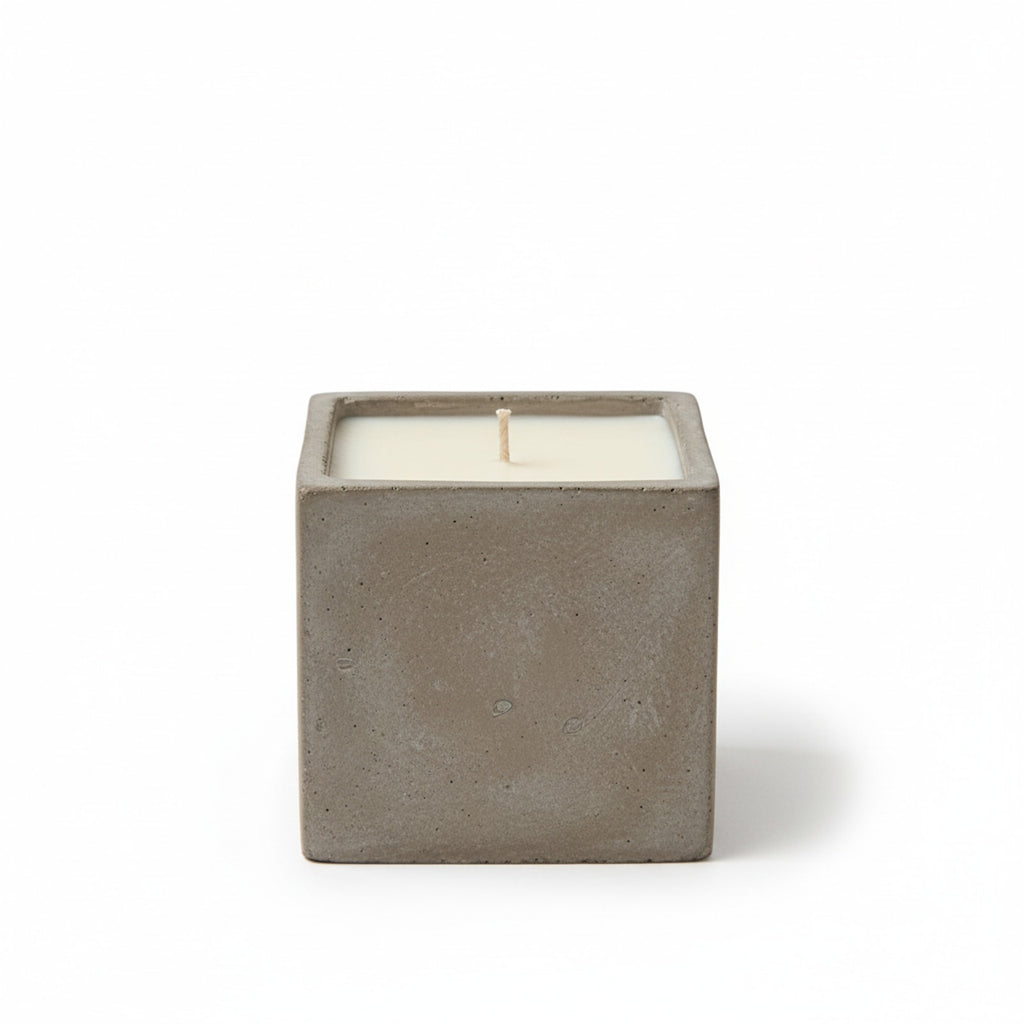 Soft Timber — Warm Vanilla Cedar Candle (Large Stone Block) — 14 oz / 35 oz The Room Collective
