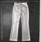 Wild Fable Metallic Silver Flare Pants Size 4