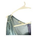 Rosarosae Made In Italy Blue Denim Sleeveless Maxi A-Line Dress