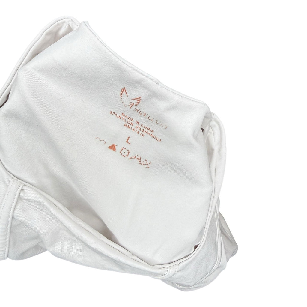 Angel Cult White Square Neck Short Sleeve Corset Crop Top