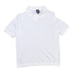 Armani Exchange White Knit Short Sleeve Polo Shirt Size S
