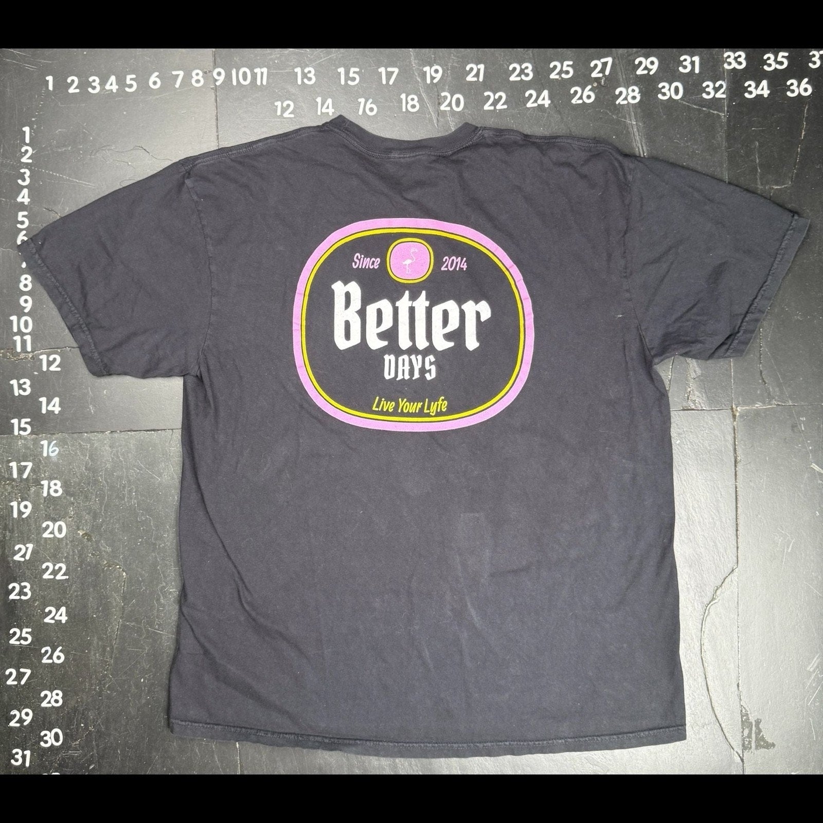 Lyfe Better Days Graphic T-Shirt Black Size XL