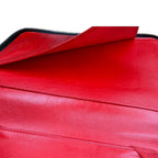 Christian Louboutin Black Spiked Leather Tablet Case Clutch